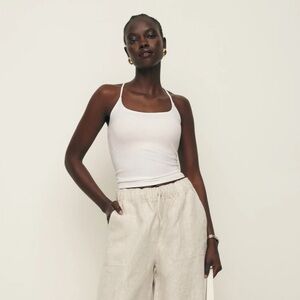 Reformation Indie Knit tank in white sz XS